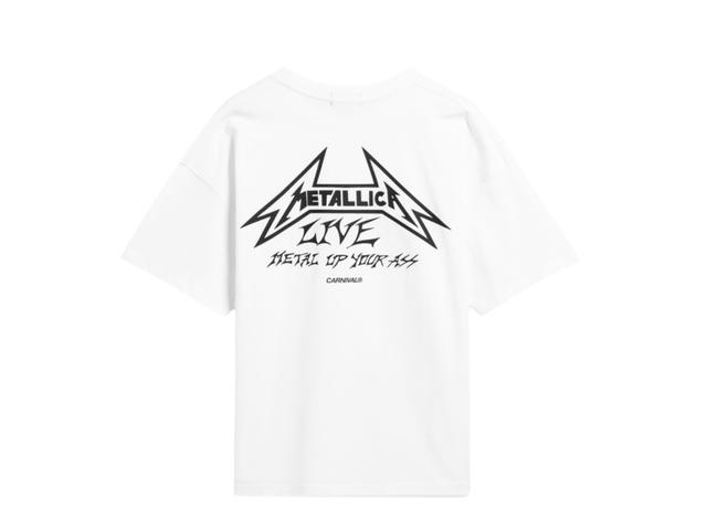 Carnival Carnival X Metallica Logo Ovs T-Shirt White - view 2