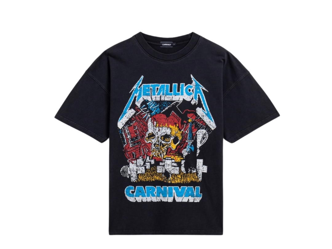 Carnival Carnival X Metallica Mashup Ovs T-Shirt Black