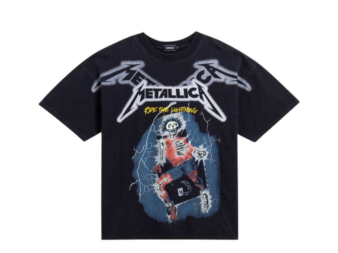 Carnival Carnival X Metallica Ride The Lightning Ovp Ovs T-Shirt Black