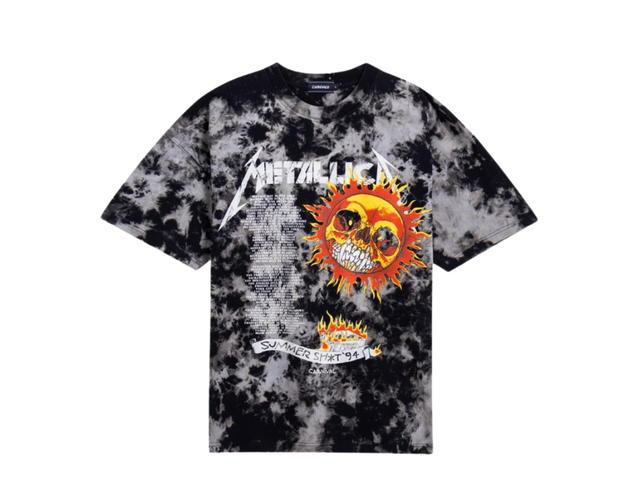 Carnival Carnival X Metallica Summer Shit Tie Dye Ovs T-Shirt Black - view 1