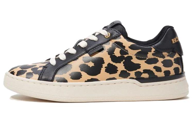 Coach Coach Lowline Low-Top Skateboard Shoes Women's Leopard