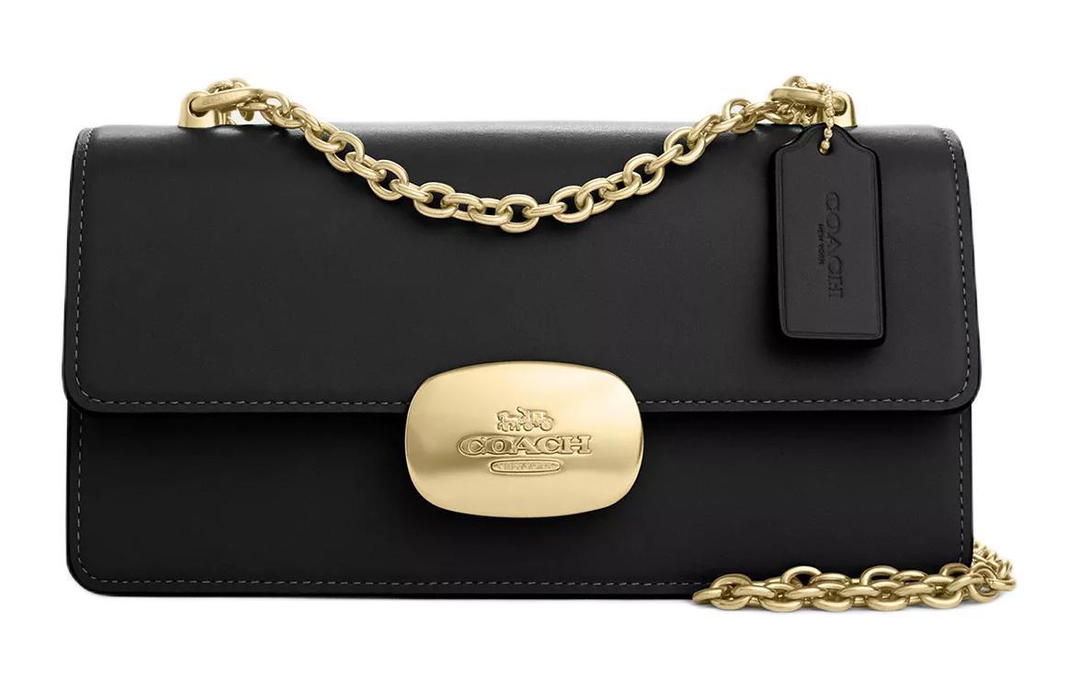 Coach Coach Calfskin Small Square Bag Shoulder Bag Crossbody Bag Medium Size Women's