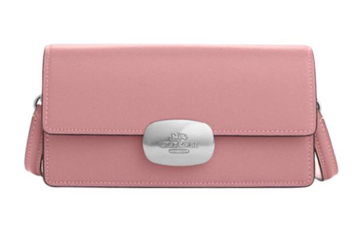 Coach Coach Eliza Cow Leather Shoulder Bag Crossbody Bag Small Size Women's True Pink