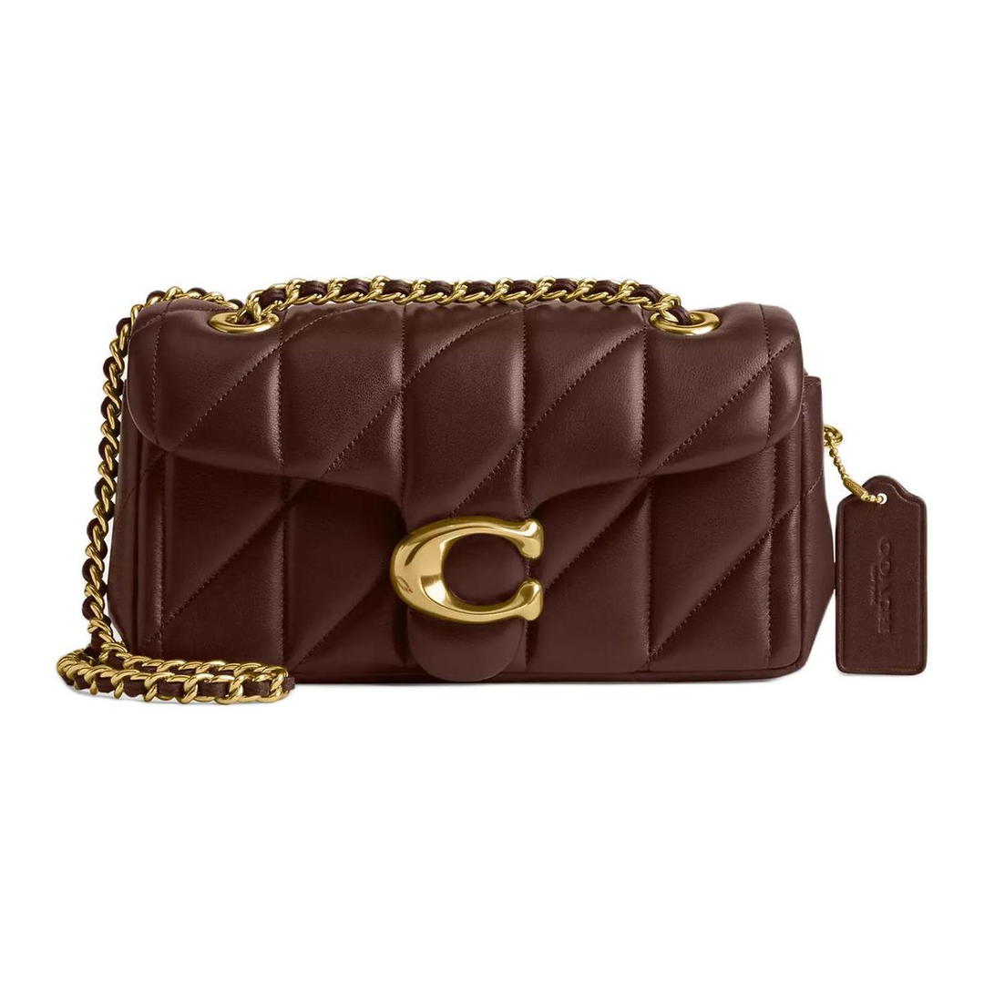 Coach Coach Tabby Nappa Leather Crossbody Bag Shoulder Bag Small Size Women's Maple