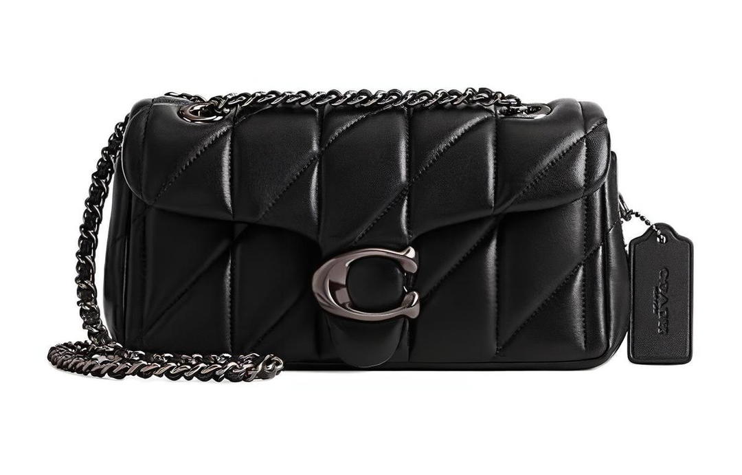 Coach Coach Tabby Sheepskin Handbag Shoulder Bag Women's Black