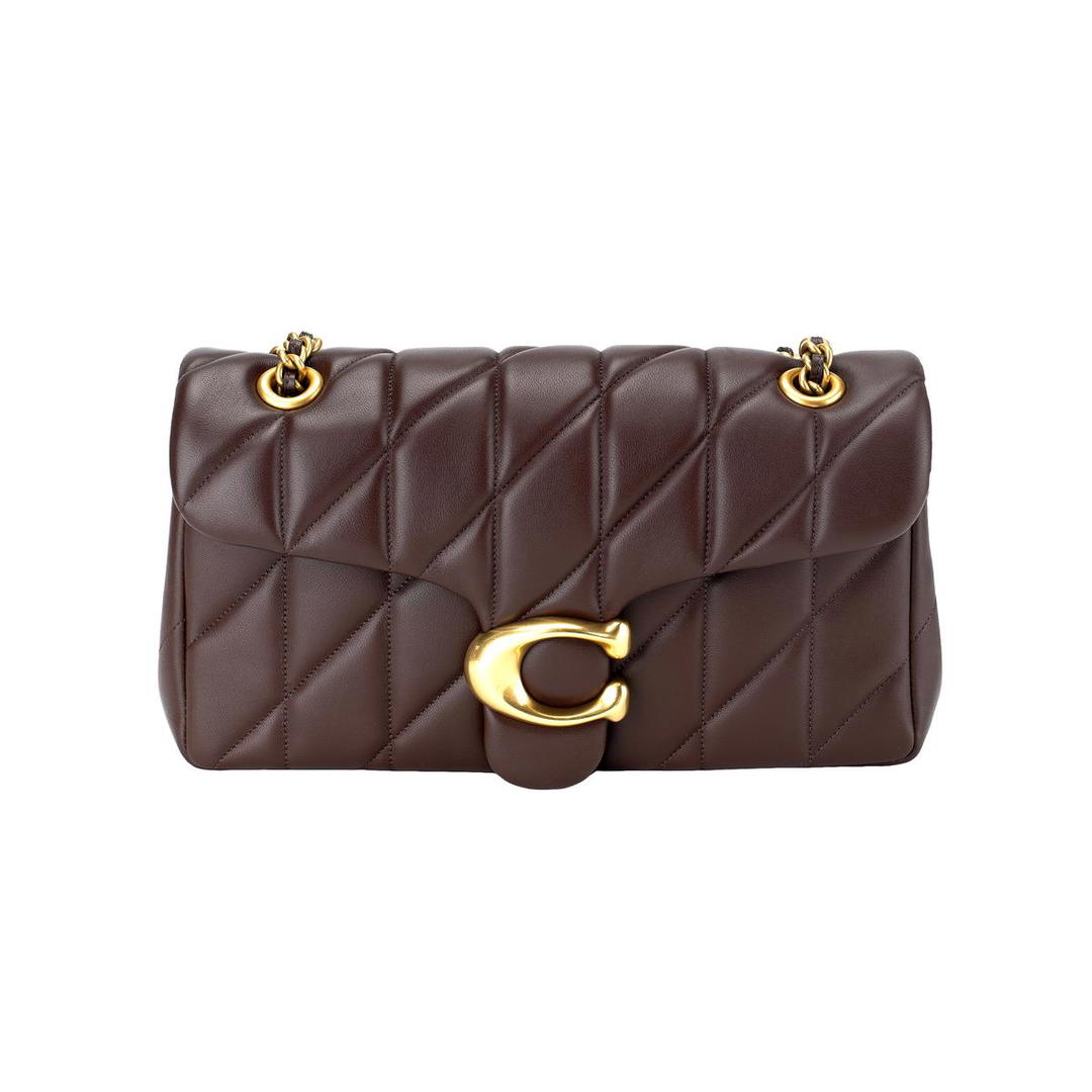 Coach Coach Tabby Nappa Leather Crossbody Bag Shoulder Bag Medium Size Women's Maple