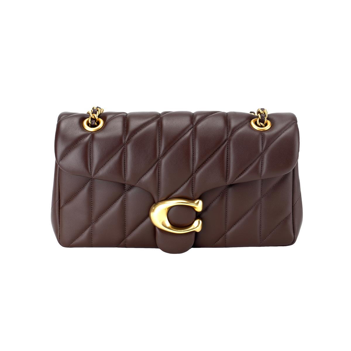 Coach Coach Tabby Nappa Leather Crossbody Bag Shoulder Bag Medium Size Women's Maple