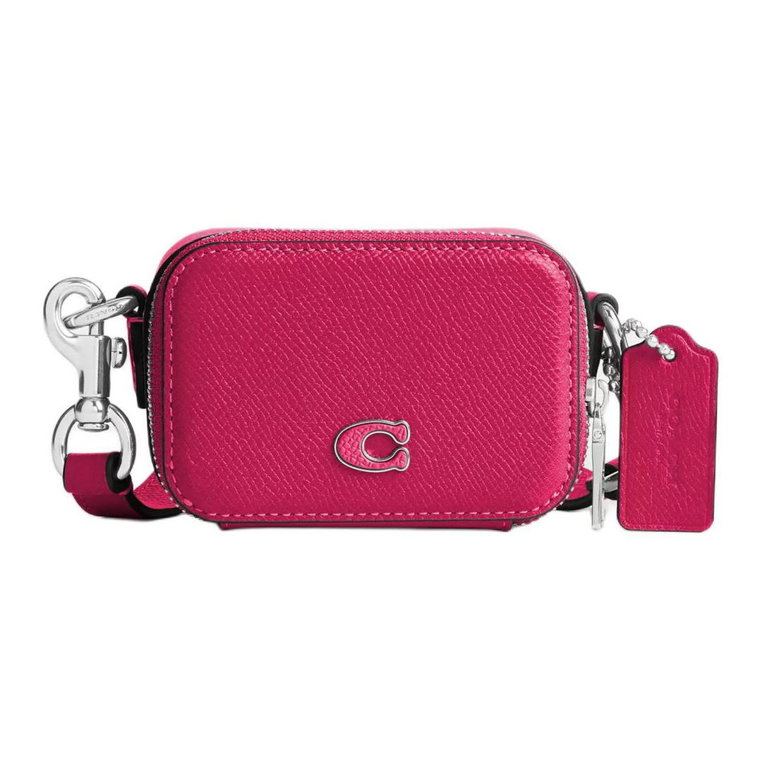 Coach Coach Crossbody Cross-Stitch Leather Shoulder Bag Crossbody Bag Mini Men's Dragon Fruit Red