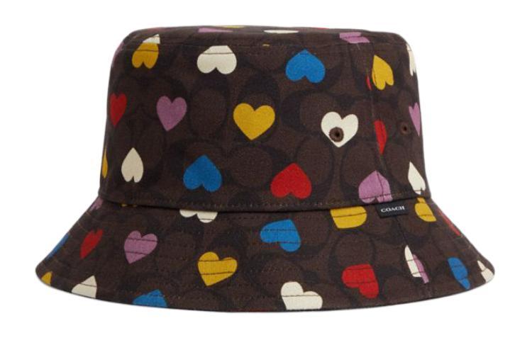 Coach Coach Cotton, Polyester Bucket Hats Women's Brown