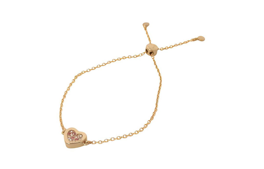 Coach Coach Brass-Plated Glass Cubic Zirconia Bracelets Women's Gold