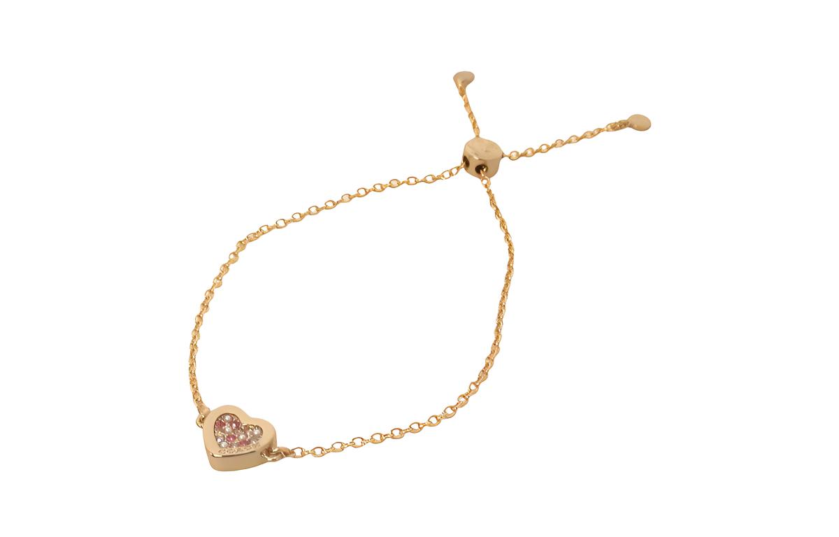 Coach Coach Brass-Plated Glass Cubic Zirconia Bracelets Women's Gold