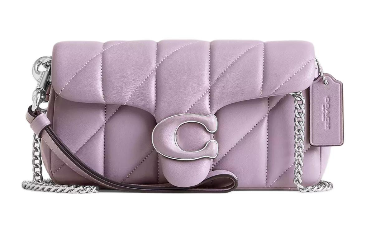 Coach Coach Tabby Nappa Leather Crossbody Bag Shoulder Bag Small Size Women's Light Purple