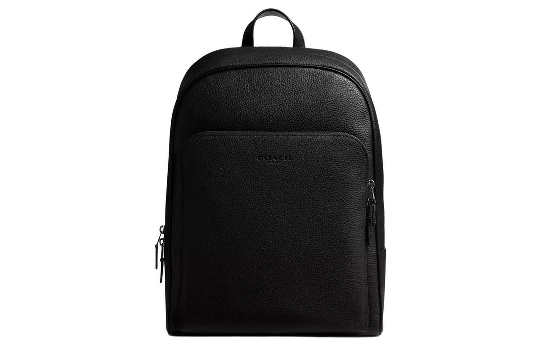 Coach Coach Gotham Eggstone Grain Leather Backpack Large Size Women's Black