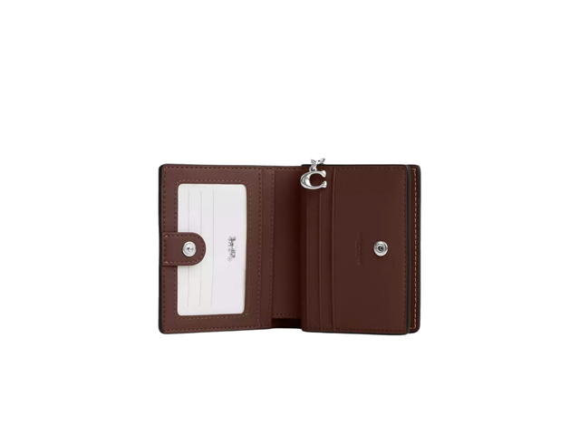 Coach Coach Snap Wallet In Signature Canvas With Banana Print With Silver Hardware - view 2