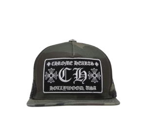 Buy Chrome Hearts CH Hollywood Trucker Hat Camo at Sasom – Authentic and Ready to Ship