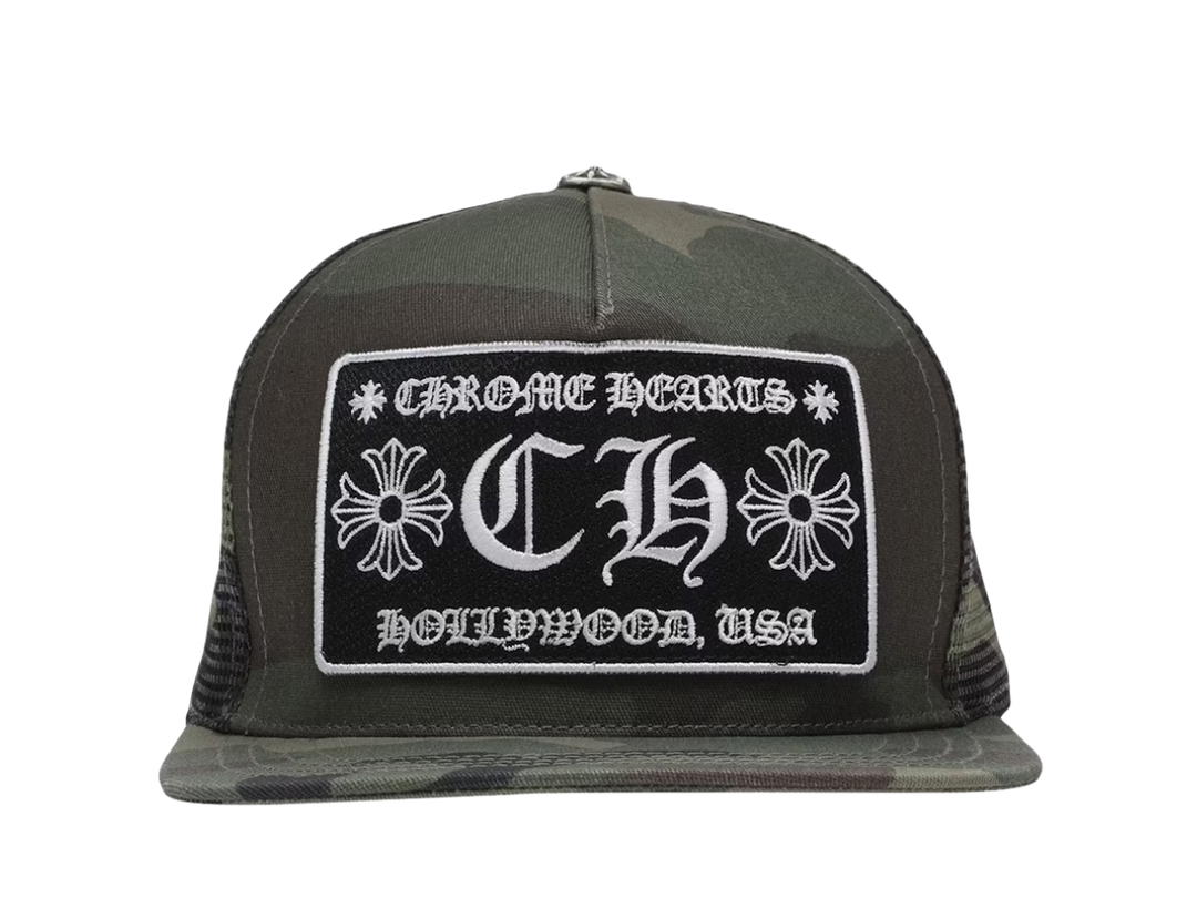 Chrome Hearts Chrome Hearts CH Hollywood Trucker Hat Camo