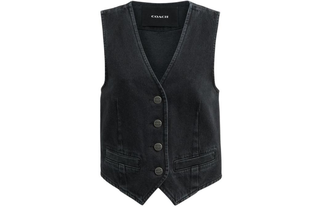 Coach Coach Vests Women's Black