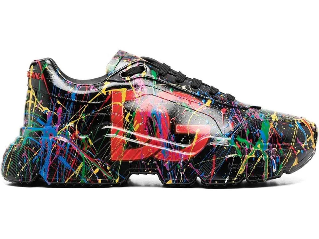 Dolce & Gabbana Dolce & Gabbana Daymaster Black Paint Splatter (Women's)