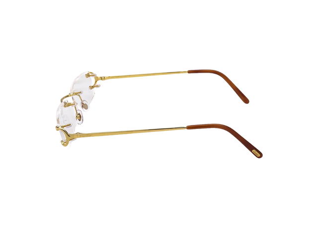 Cartier Cartier Rimless Rectangular Frame Glasses - view 3