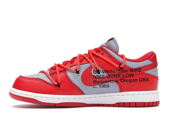 Nike Nike Dunk Low Off-White University Red - view 3