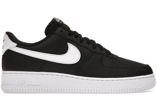 Nike Nike Air Force 1 Low '07 Black White Pebbled Leather - view 1