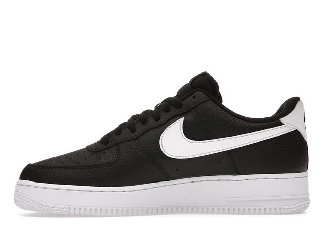 Nike Nike Air Force 1 Low '07 Black White Pebbled Leather - view 3