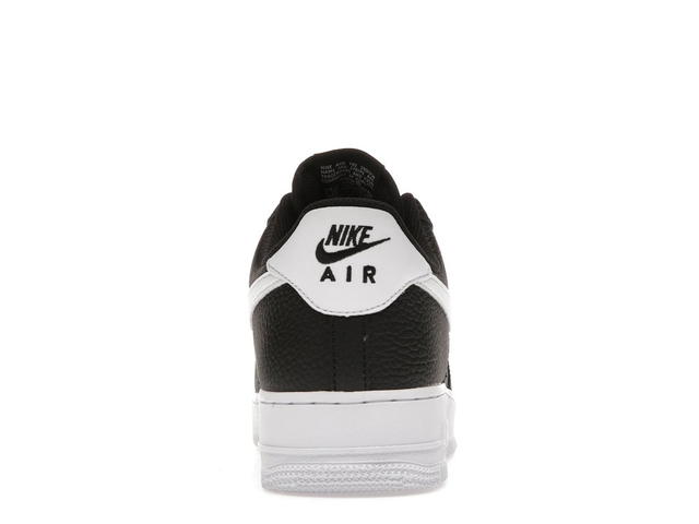 Nike Nike Air Force 1 Low '07 Black White Pebbled Leather - view 4