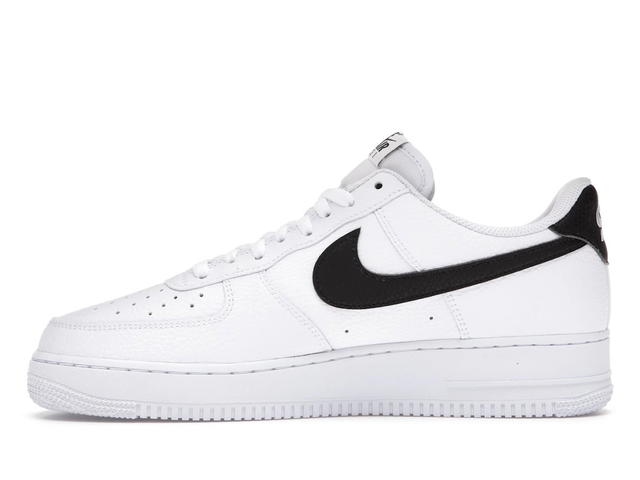 Nike Nike Air Force 1 Low 07 White Black Pebbled Leather - view 3