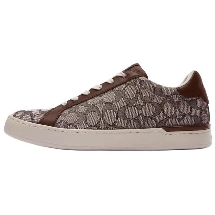 Coach Coach Clip Low-Top Skateboard Shoes Men's Brown