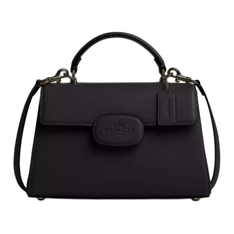 Coach Coach Eliza Delicate Calfskin Shoulder Bag Crossbody Bag Handbag Women's Black