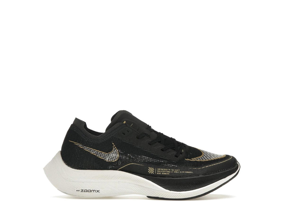 Nike Nike ZoomX Vaporfly Next% 2 Black Metallic Gold Coin (Women's)