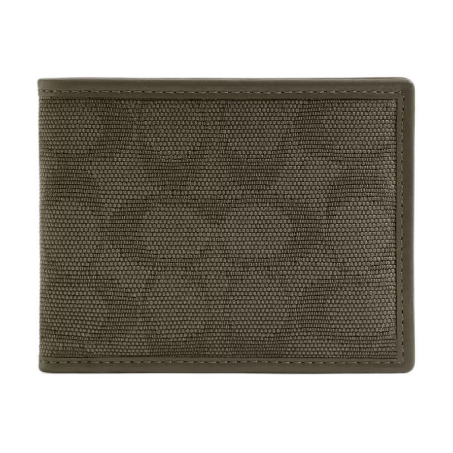 Coach Coach Billfold Wallet Jacquard Canvas Card Holder Card Holder Mini Men's Army Green