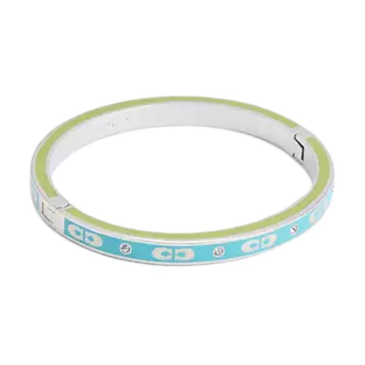 Coach Coach Brass-Plated Enamel Bangles Women's Blue