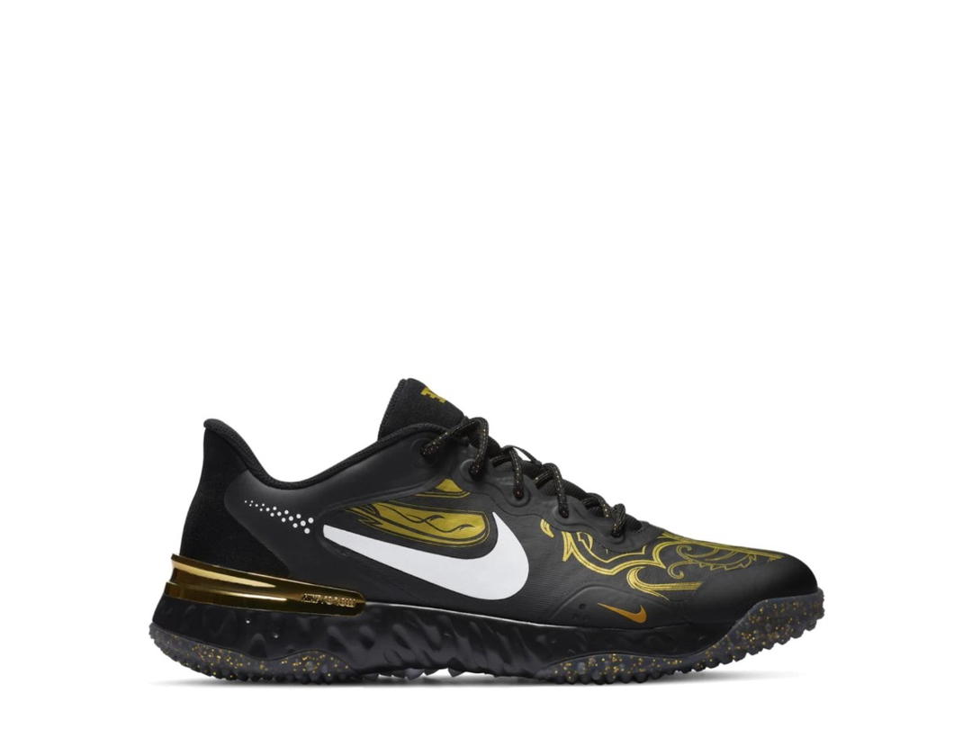 Nike Nike Alpha Huarache Elite 3 Turf Premium Black Metallic Vivid Gold
