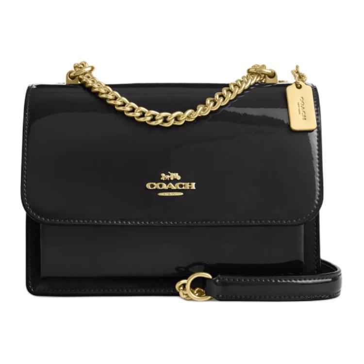 Coach Coach Klare Patent Leather Smooth Leather Crossbody Bag Shoulder Bag Women's Black