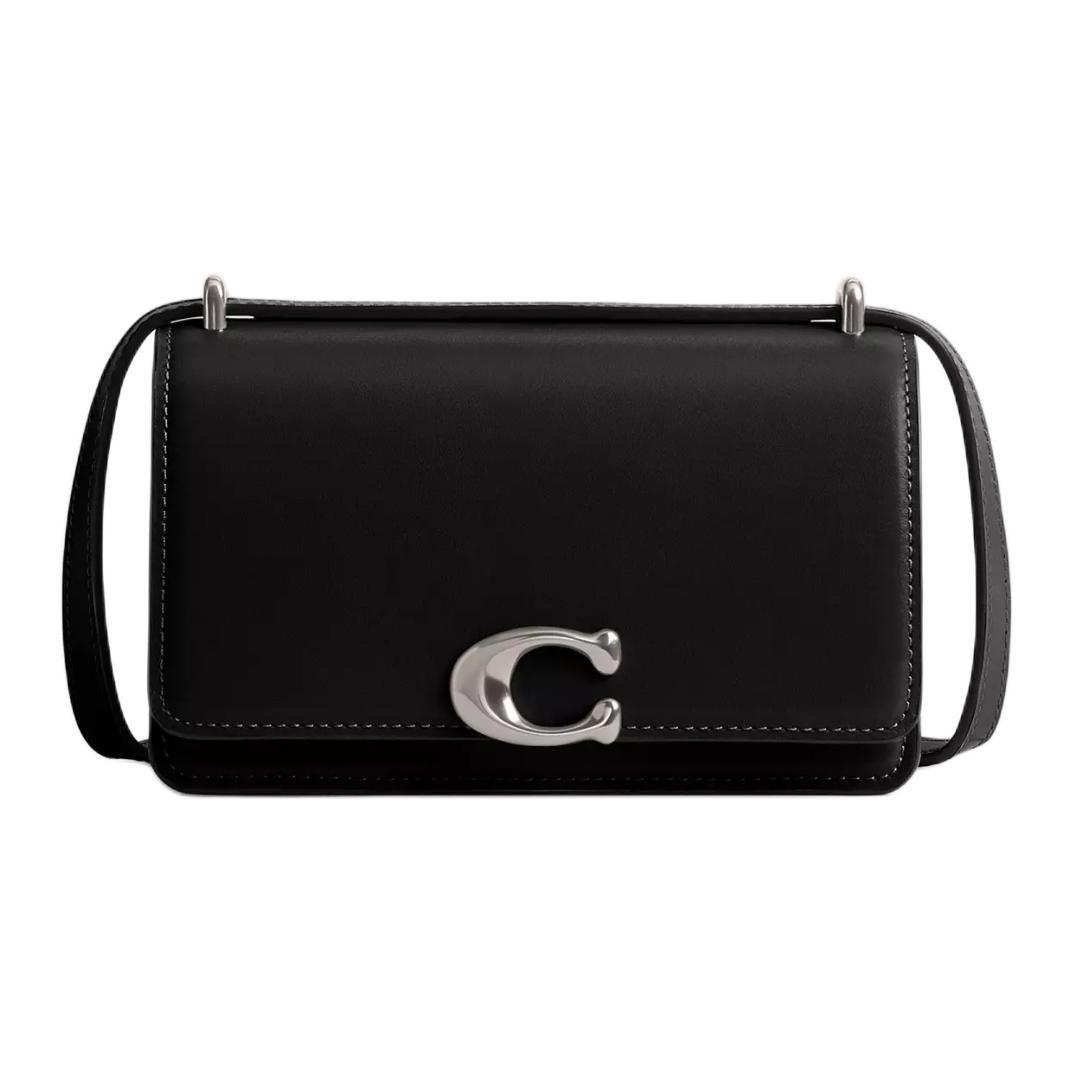 Coach Coach Bandit Delicate Calfskin Shoulder Bag, Crossbody Bag Small Size Women's Black