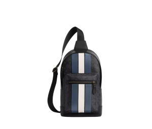 Buy Coach West Pack In Signature Canvas With Varsity Stripe at Sasom – Authentic and Ready to Ship