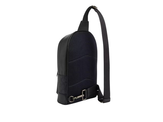 Coach Coach West Pack In Signature Canvas With Varsity Stripe - view 2