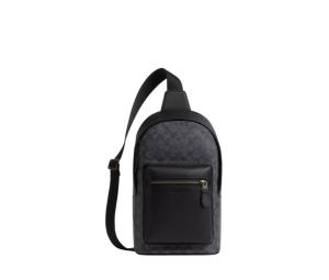 Buy Coach West Pack In Signature Canvas With Bronze Tone Hardware Black at Sasom – Authentic and Ready to Ship