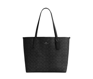 Buy Coach City Artificial Leather Tote Bag Shopping Bag Handbag Large Size Women's Charcoal Black at Sasom – Authentic and Ready to Ship