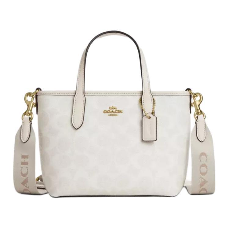 Coach Coach City Coated Canvas Tote Bag Shopping Bag Shoulder Bag Crossbody Bag Handbag Mini Women's White