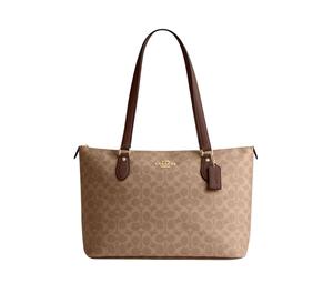 Buy Coach Gallery PVC With Skin Tote Bag Shopping Bag Shoulder Bag Handbag Large Size Women's Dark Khaki at Sasom – Authentic and Ready to Ship