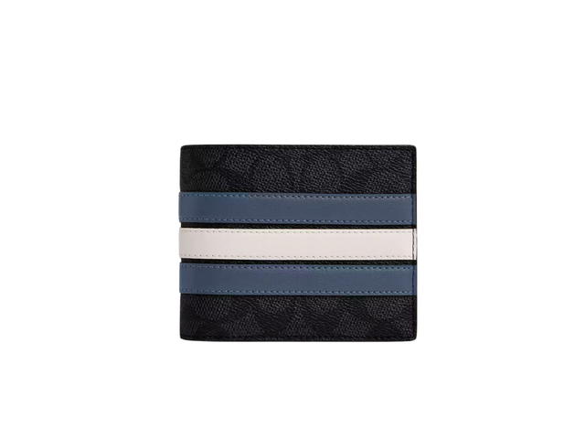 Coach Coach 3 In 1 Wallet In Signature Canvas With Varsity Stripe - view 1