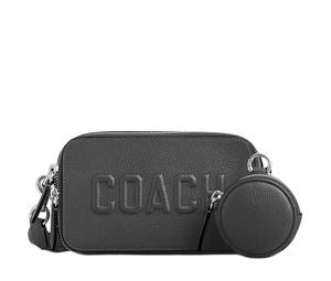 Buy Coach Charter Polished Pebble Leather Crossbody Bag, Shoulder Bag Small Size Men's Charcoal at Sasom – Authentic and Ready to Ship