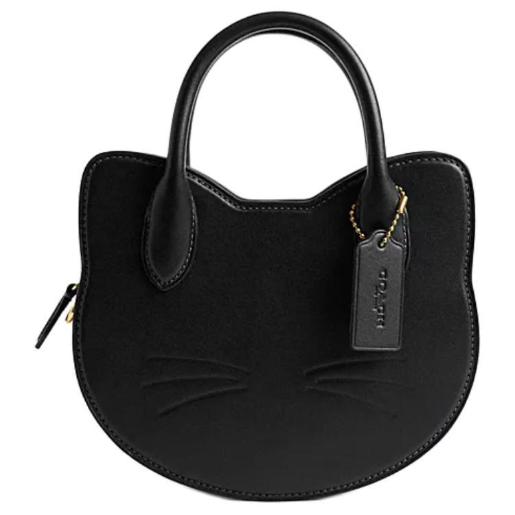 Coach Coach Legacy Glove Tanned Leather Shoulder Bag, Crossbody Bag, Handbag Small Size Women's Black