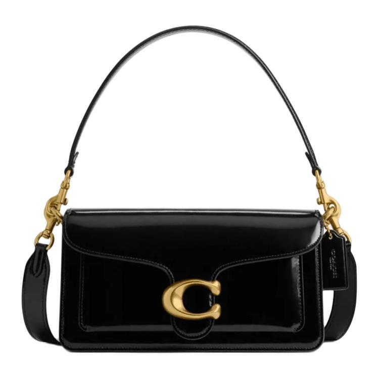 Coach Coach Tabby 26 Calf Leather Shoulder Bag Women's Black