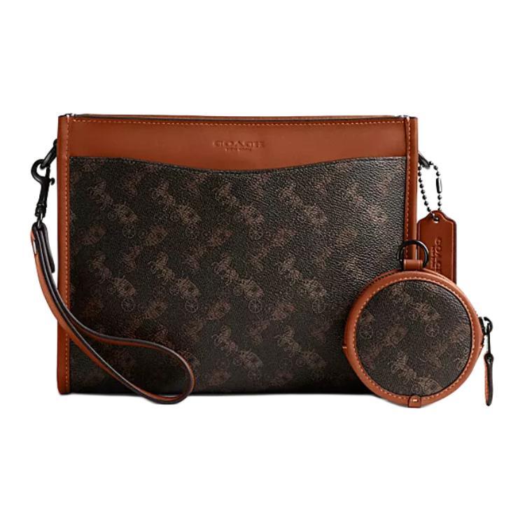 Coach Coach Hitch Leather Shoulder Bag, Crossbody Bag Men's Truffle