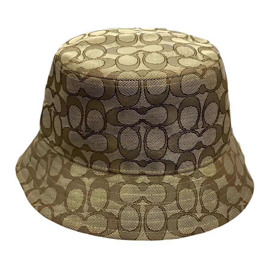 Coach Coach Recycled Polyester, Recycled Cotton Bucket Hats Unisex Gray