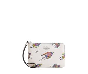 Buy Coach Litchi Grain Leather Clutch Small Size Women's White Limestone at Sasom – Authentic and Ready to Ship