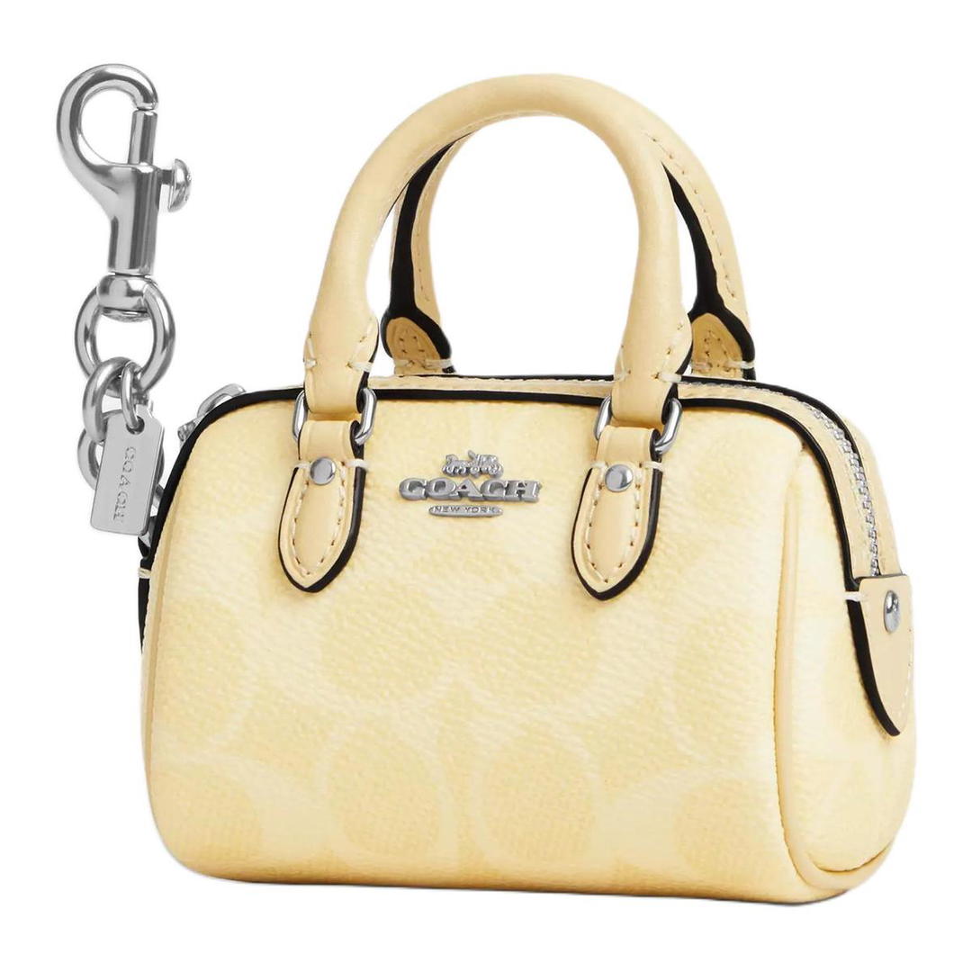 Coach Coach Rowan Leather Bag Accessory Mini Women's Yellow